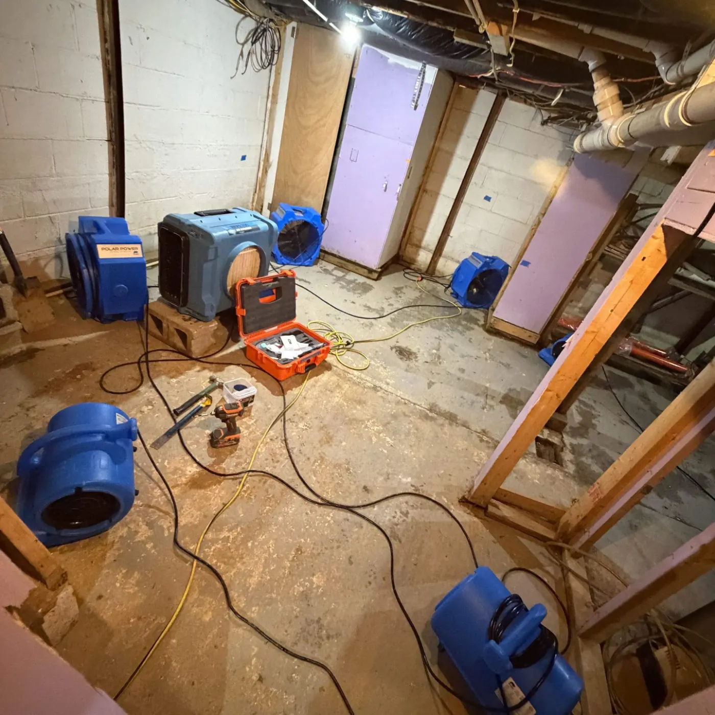 Storm-driven water mitigation in Station Hill